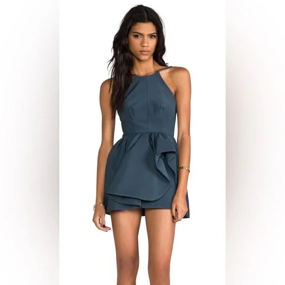 cameo | Dresses | Cameo Winter Wind Dress Graphite Blue | Poshmark
